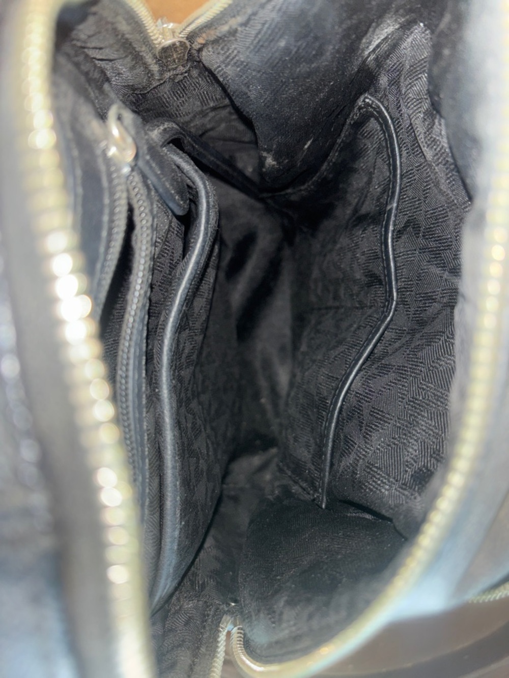 Michael Kors Black Studded Backpack with Silver Accents - Picture 8 of 8